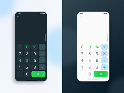 Simple Calculator Dark & Light Theme