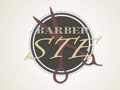 Barber Ste Logo barber ste hair dresser logo retro simple