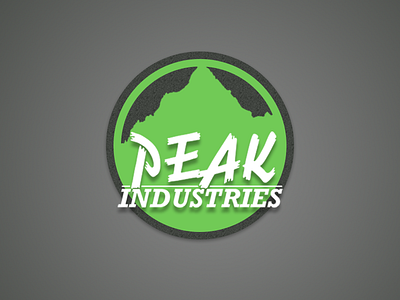Peak Industries 2 flat logo peak industries simple