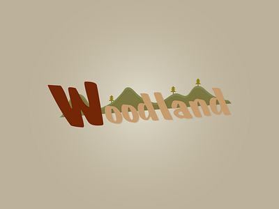 Woodland earthtone colours land logo logodesign wood woodland