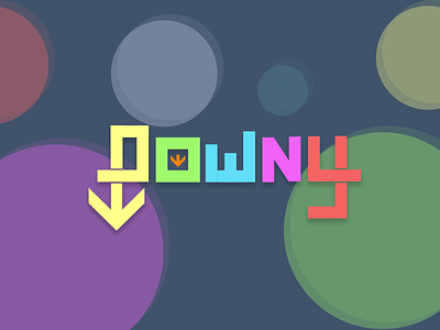 Downy Colour blue colourful downy green orange purple red simple text yellow