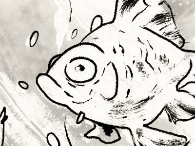 MINERVA'S MAP PAGE SAMPLE comic fish funny illustration