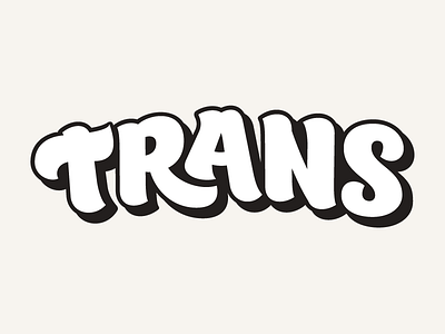 Trans art design lettering logotype script type typography