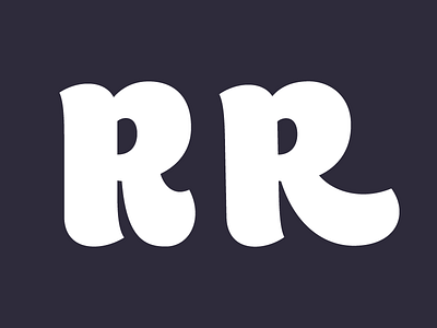 R experimentation brand branding display font latin logotype soft type typography vernacular