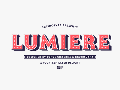 Lumiere typeface branding custom logos poster typeface typography