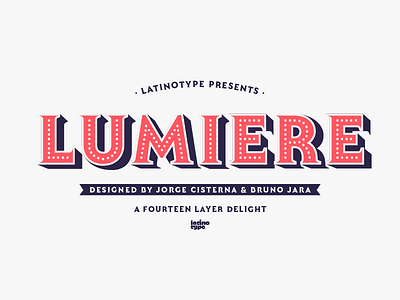 Lumiere typeface