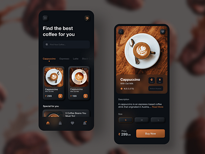 Coffee finder App Design