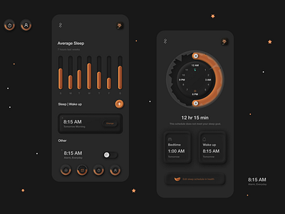 Health App Design Concept 3d appdesign darkapp darkui design figmadesign inspiration interfacedesign iosapp mobile newtrend sleepapp ui ux