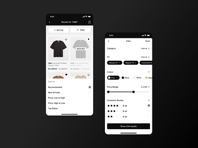 H&M Haul Sale is live. app branding design figmadesign interfacedesign minimal productdesigning ui uidesiging ux