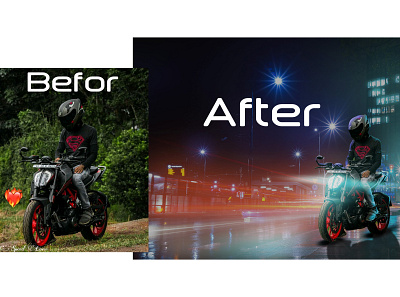 Biker Photo Editing adobe photoshop design illustration photo photo editing