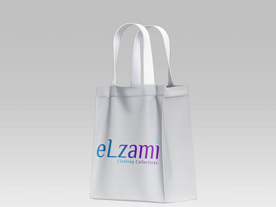 Shopping bag branding design illustration logo
