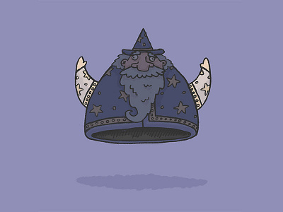 Character Quest Day 4: The Spellcaster character quest hat helmet illustration magic off putting spells wizard