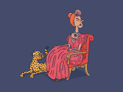 Character Quest Day 8: The Aristocrat aristocrat baroness character design character quest cheetah duchess illustration princess rich royal snooty wealthy