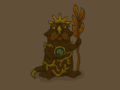 Character Quest Day 10: The Forest Spirit character design character quest fantasy forest god kelp otter spirit