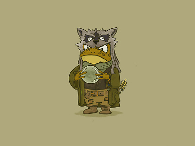 Character Quest Day 26: Fortune Teller character design character quest comic fantasy fortune teller frog gypsy hat magic raccoon toad wizard