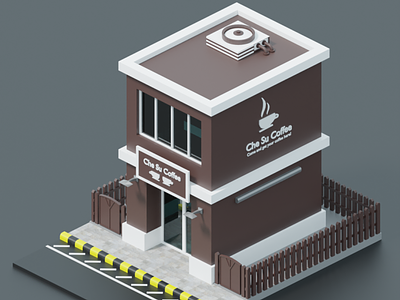 Che Su Coffee Shop 3d design graphic design illustration