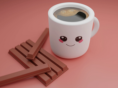 Coffee Break! 3d design graphic design illustration
