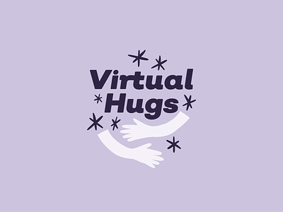 Virtual Hugs brand design branding design graphic hugs illustration logo logo design virtual hugs