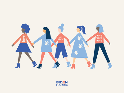 Rise Up. Show Up. UNITE. election election day girl power illustration lettering love together unite vote voters women