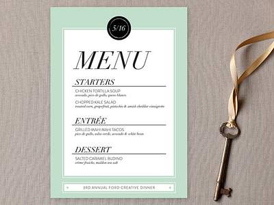 Menu Design