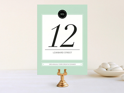 Modern Chic Table Numbers design layout print table numbers wedding