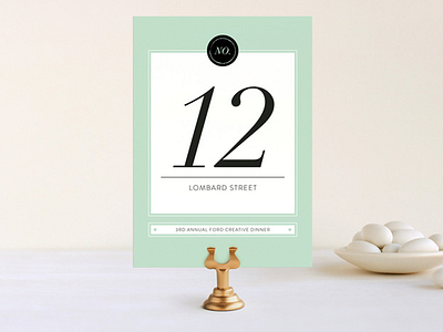 Modern Chic Table Numbers