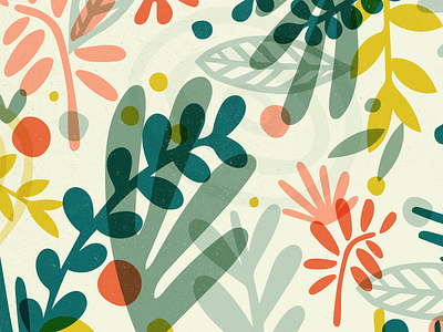 Nature Collage design floral pattern graphic illustration nature pattern