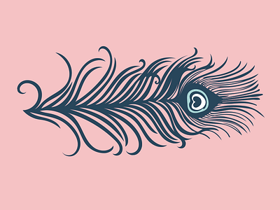 Feather design feather illustration print