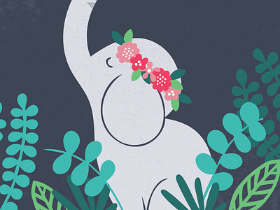 Elephant illustration design elephant illustration print