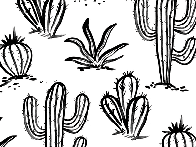 Cactus Pattern cactus design illustration pattern pattern design surface design