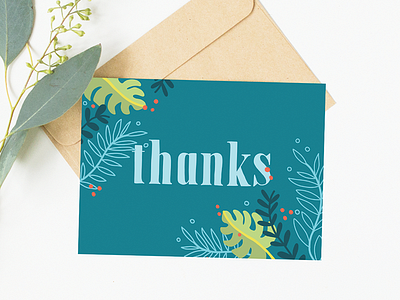 Day 4/100 – Thanks cards design greeting cards hand lettering illustration lettering stationery thank you thanks