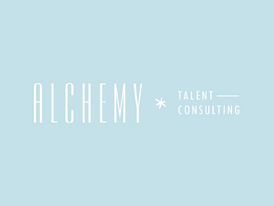 Alchemy Talent Consulting brand design - horizontal logo
