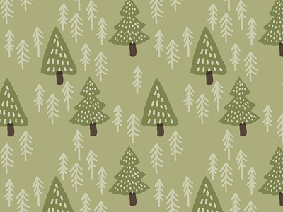 Winter forest pattern christmas christmas tree design holiday holiday pattern illustration pattern pattern design winter
