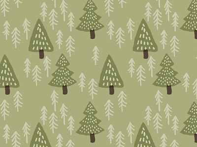 Winter forest pattern