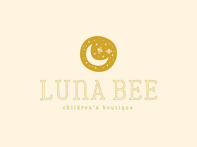 Luna Bee Children's Boutique | Brand Design boutique boutique logo brand design branding childrens boutique design logo logo design moon