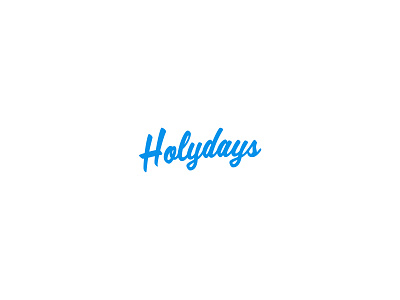 Holydays - Logo branding handwritten logo