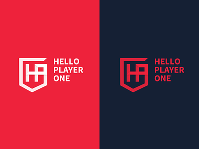 helloplayerone logo esport gaming gaming logo logo player shield