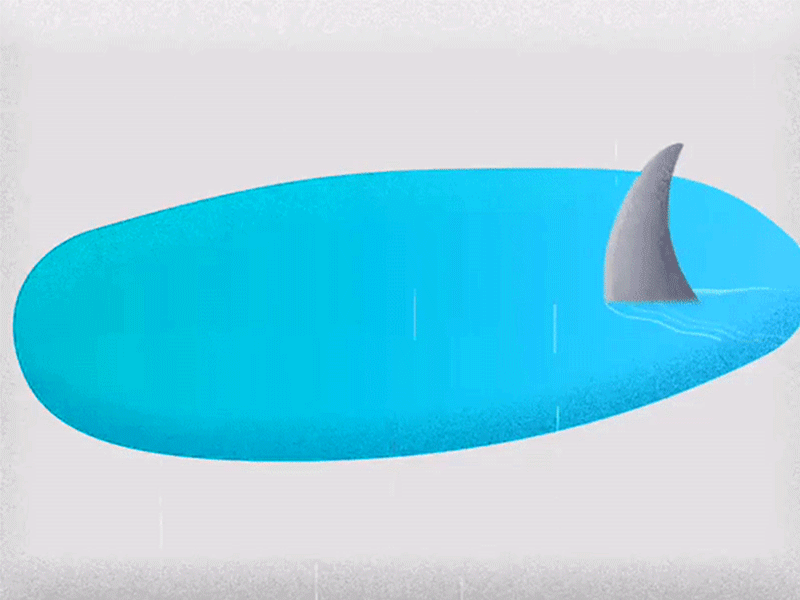 The Shark ae aftereffects animation gif loop loop animation motion ocean rain rainy shark sharks