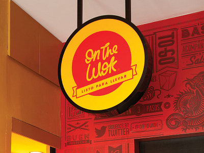 On the Wok asian branding design food illustration mor8 restaurant