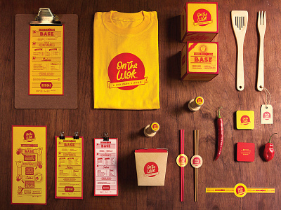 On the Wok asian branding design food illustration mor8 packaging restaurant