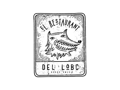 El Rest del Lobo branding food illustration logo mor8 wolf