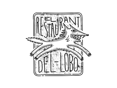 El Rest del Lobo branding food illustration logo mor8 wolf