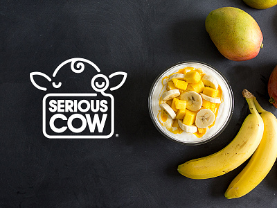 Serious Cow branding design florida logo mor8 yogurt