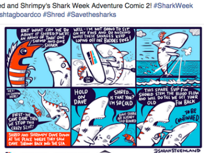 Shark Week Instagram Campaign comic 2