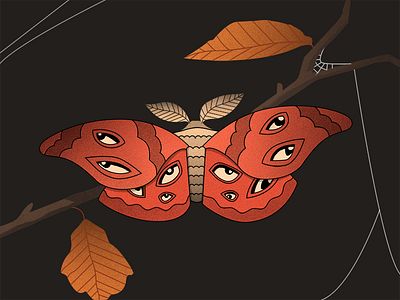 Spooky Moth halloween moth spooky