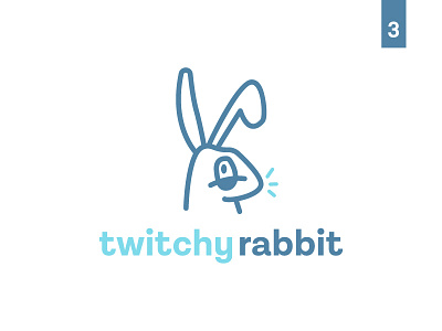 Twitchy Rabbit : Thirty Logos #3 rabbit thirty logos twitchy rabbit