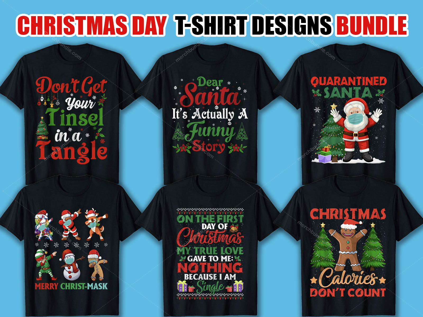 Christmas Day T Shirt Design Bundle by Shahed Khan on Dribbble