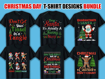 Christmas Day T Shirt Design Bundle