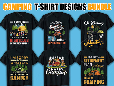 This is My New Camping T Shirt Designs Bundle.