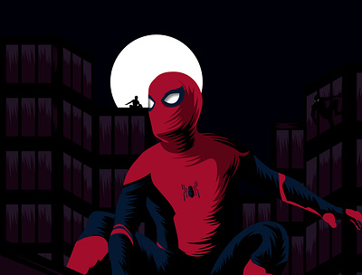 Spiderman 2d animation art design artists artwork branding design digital art graphic design graphics illustration illustrations marvel movie poster poster design spiderman vector